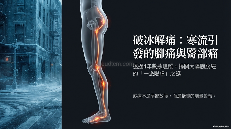 寒流引發腳痛、臀部痛，觀察太陽膀胱經的經絡變化！