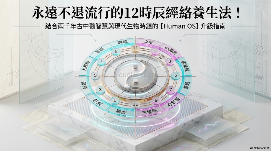 用一天療癒一生,12時辰經絡養生練習與驗證!