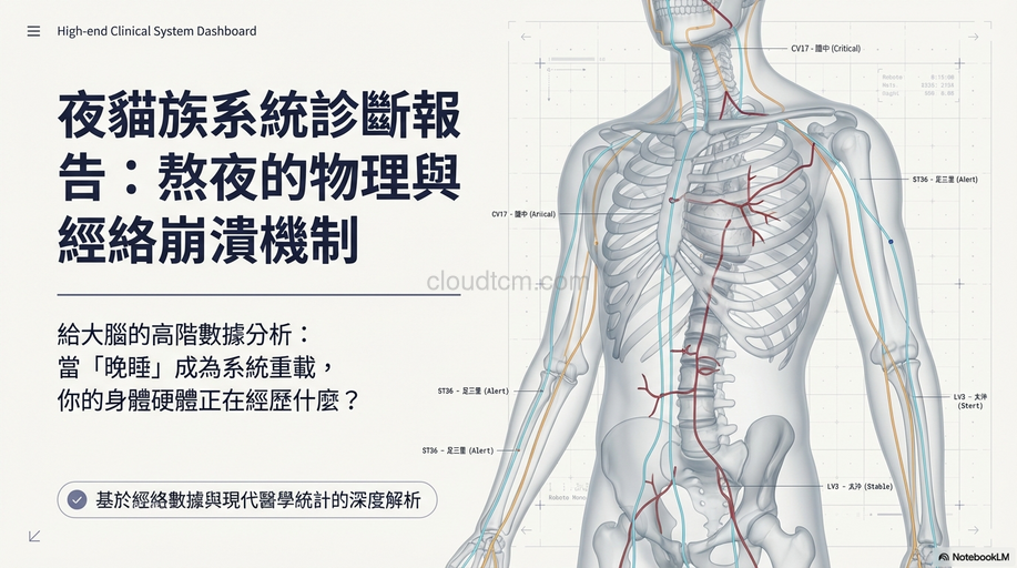 從經絡理解熬夜傷身的14個症狀,夜貓族一定要懂!(上)