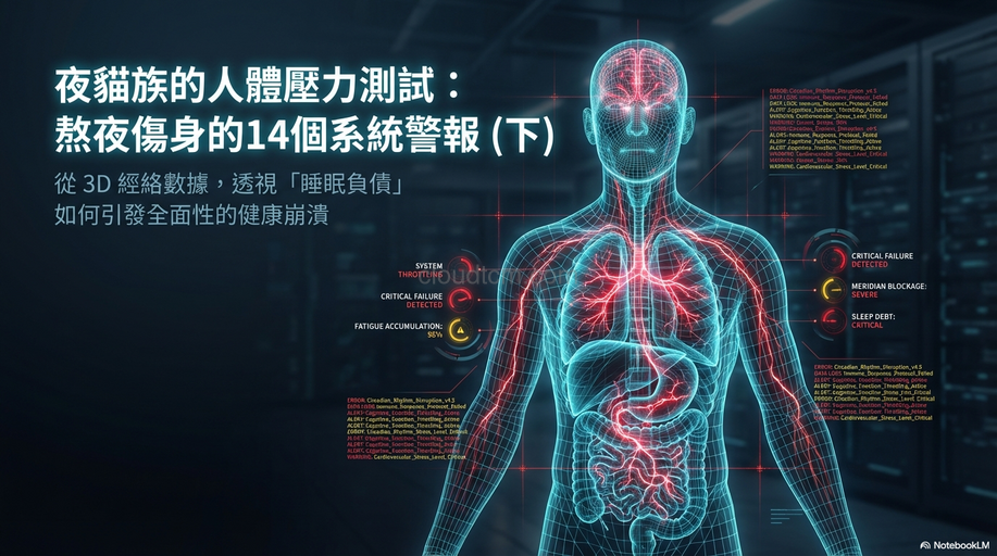 從經絡理解熬夜傷身的14個症狀,夜貓族一定要懂!(下)