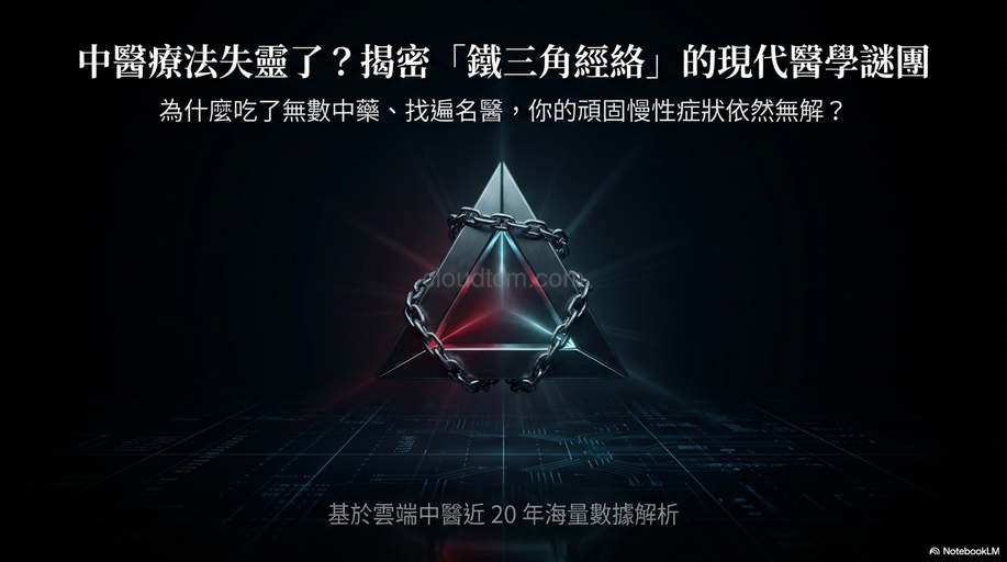 中醫療法失靈了?鐵三角經絡型態背後的機制揭密!
