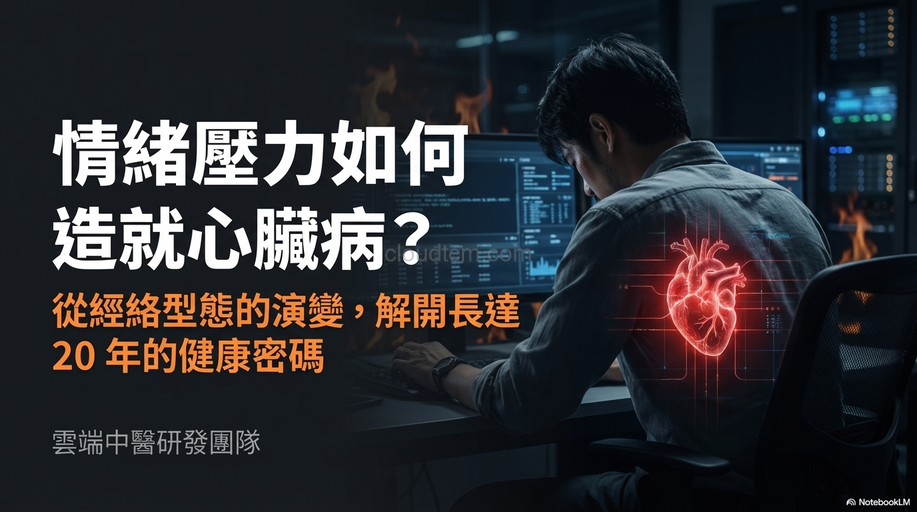 情緒壓力如何造就心臟病?從經絡型態的演變徹底理解!