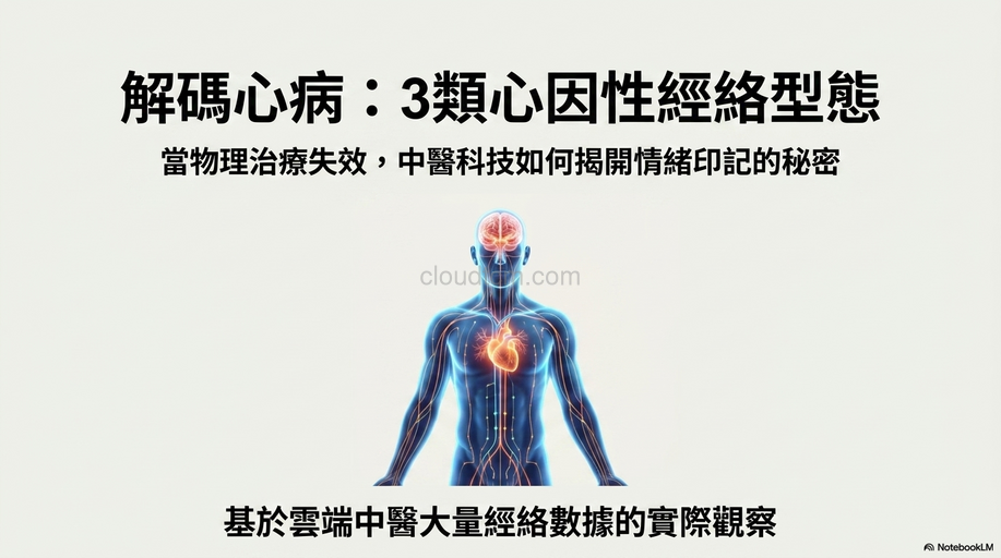 3類「心因性」的可能經絡型態,非物理療法可全解!