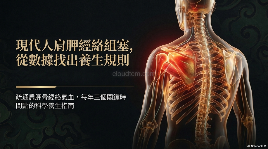 疏通肩胛骨經絡氣血，每年3個時間點務必養生！