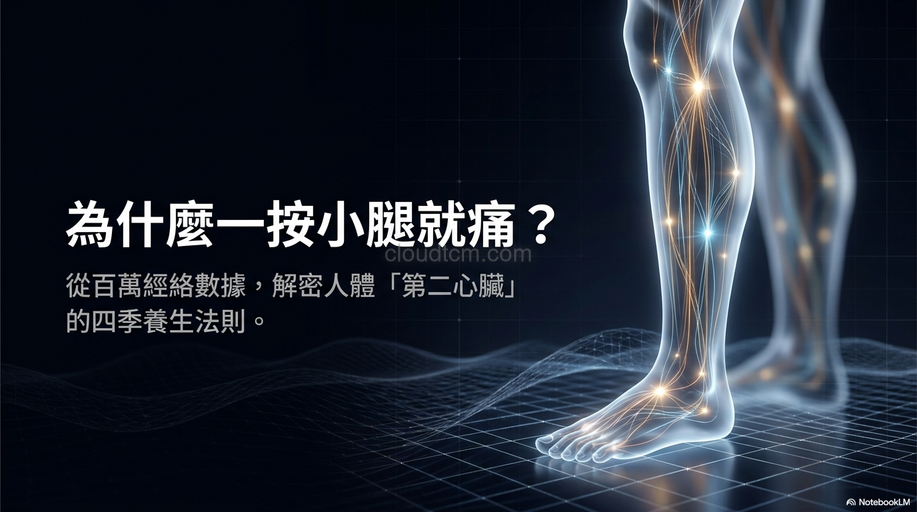 為什麼一按小腿就痛？從經絡數據看原因與改善方法
