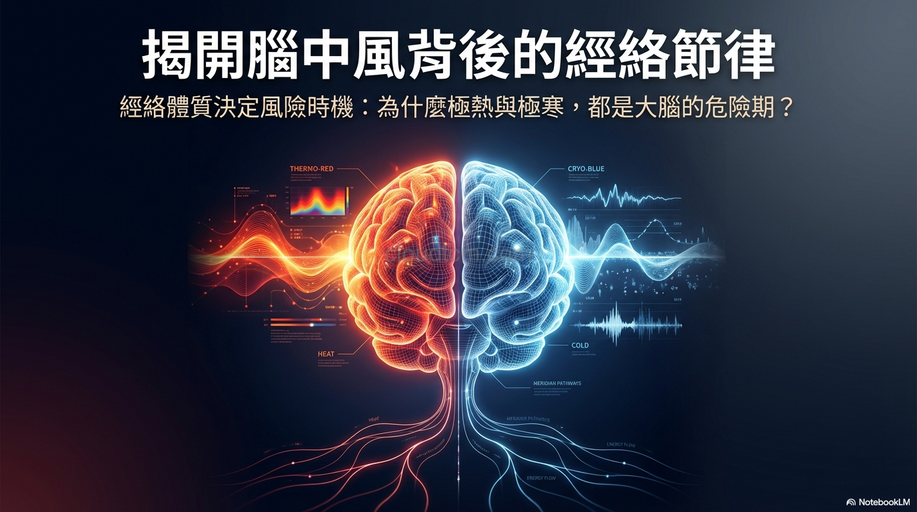 揭開腦中風背後的經絡節律，經絡體質決定風險時機