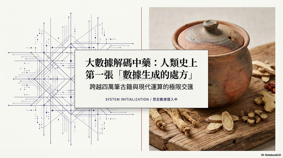 人類史上第1張大數據中藥方劑，究竟是什麼中藥成分組成？