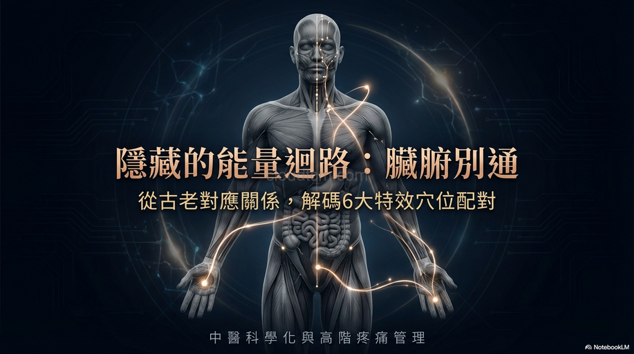 從經絡臟腑別通的對應關係，找出6組神效的穴道配對！