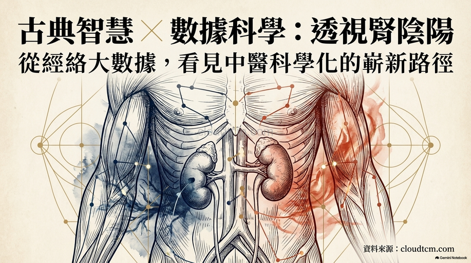 從腎陽虛、腎陰虛,探討中醫科學化與經絡數據!