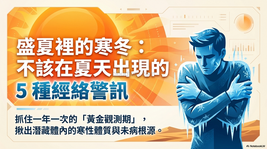 炎熱季節不該出現的5種經絡現象，可推斷體質！