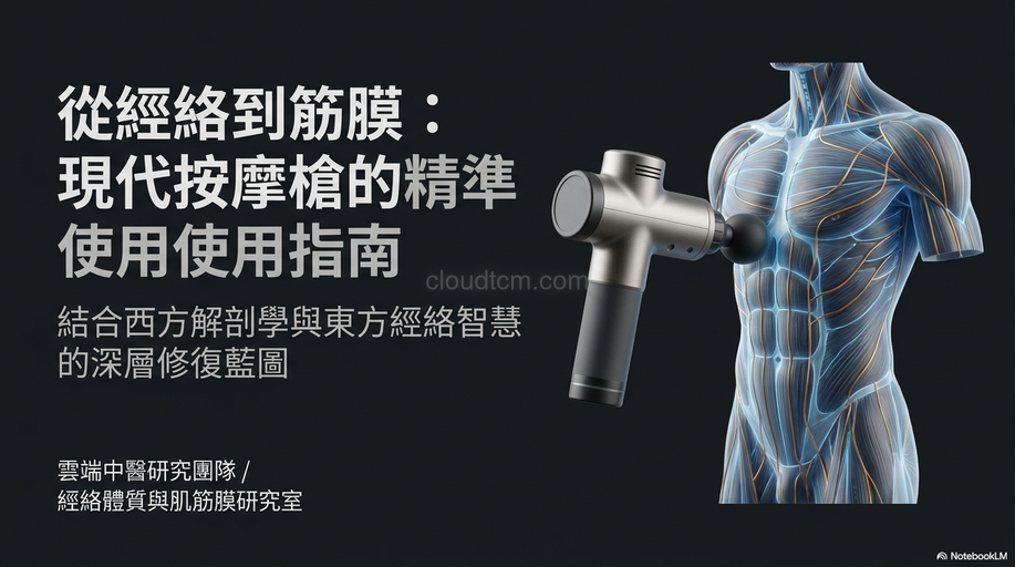 從經絡體質與經筋，找出筋膜按摩槍適用肌肉群！
