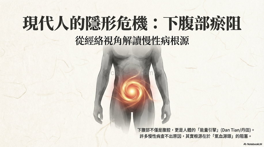 從經絡看現代人下腹部瘀阻，造成慢性病的現象！