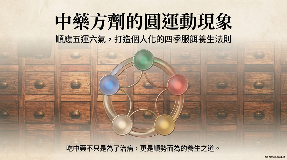 從五運理解中藥方劑的圓運動,四季進行服餌養生!