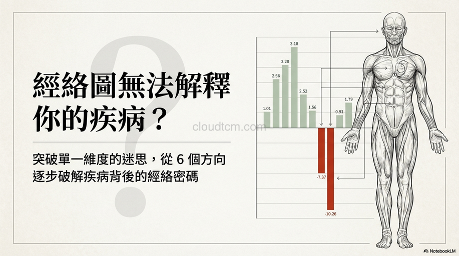 經絡圖無法解釋你的疾病?從6個方向逐步破解!