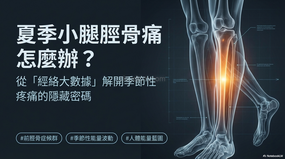 夏季小腿脛骨痛怎麼辦?可從經絡數據理解!