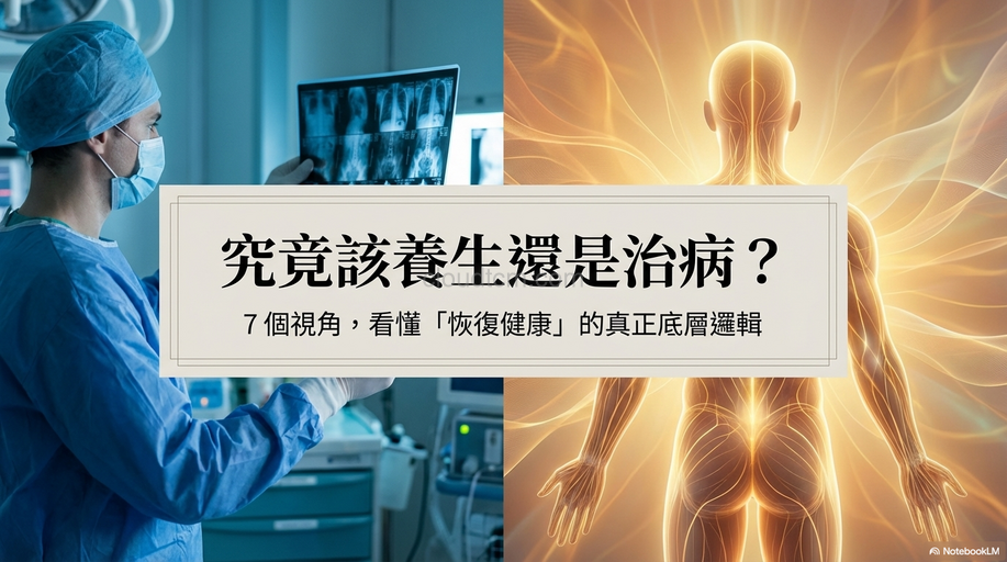 究竟該養生還是治病?7個原因找出真正的差異!