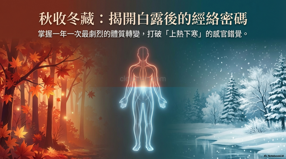 秋收冬藏啟幕，白露後之後親身觀察經絡陽虛現象！