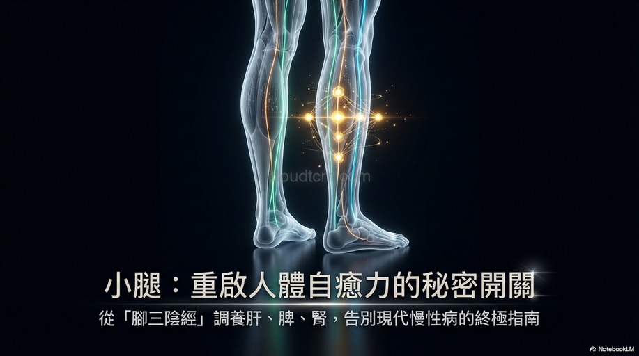 小腿改善健康的秘密穴道,調養肝臟、脾臟、腎臟!