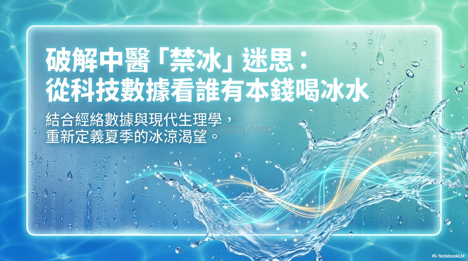 從經絡體質角度觀察,有些人天生就沒本錢喝冰水!