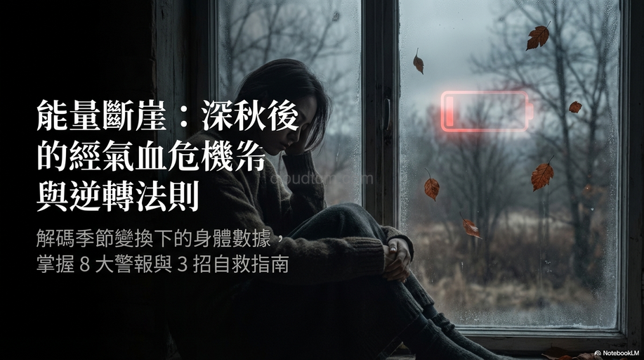 深秋後經絡氣血能量下降，8種症狀3種改善方法！