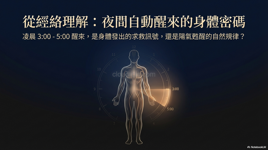 從經絡理解，夜間及清晨自動醒來是怎麼回事？