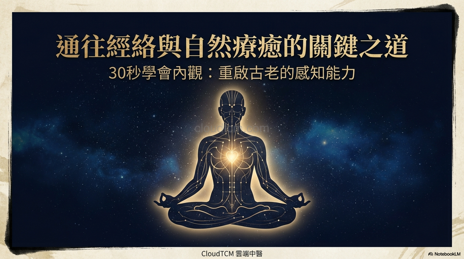 30秒學內觀!體驗經絡與自然療癒最強大的核心方法