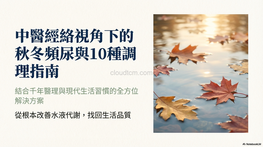 中醫經絡視角下的秋冬頻尿,10種有效調理方法!