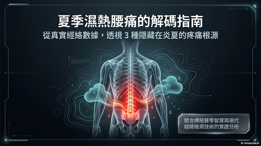 從經絡觀察夏季濕熱造成腰痛的3種原因！