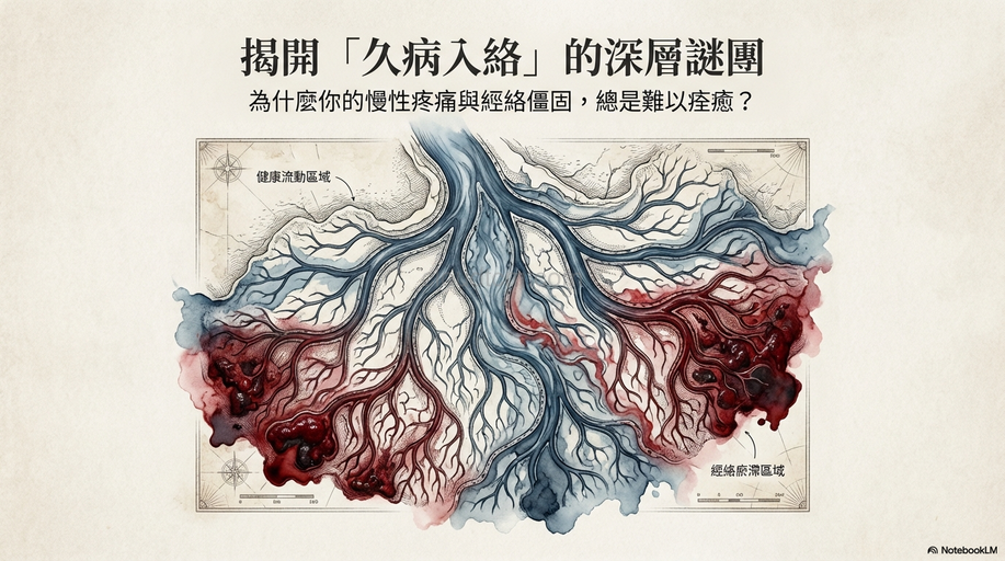 活血化瘀改善久病入絡，揭開經絡體質與慢性病關聯！
