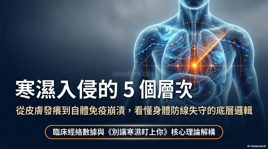 寒濕入侵人體的5種層級,逼出體外百病難侵!