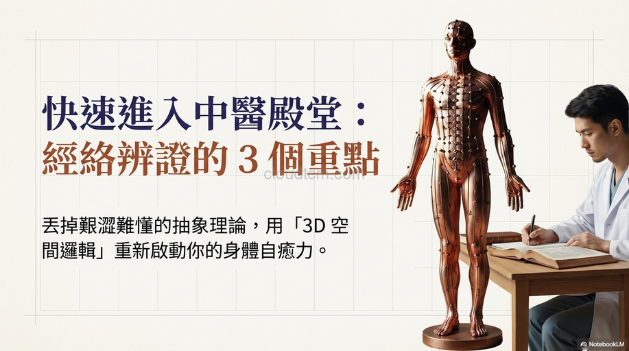 快速進入中醫殿堂：學習「經絡辨證」的3個重點！