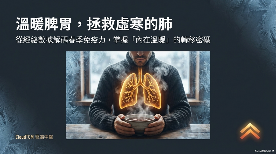 從經絡理解脾胃虛寒與肺病的關係,春季可提升免疫力!