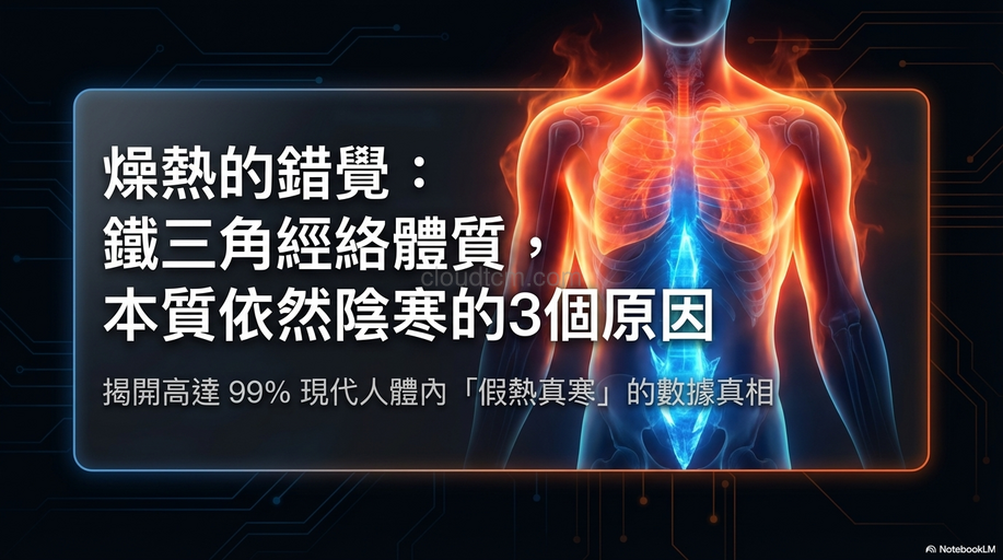 燥熱的鐵三角經絡體質，本質依然陰寒的3個原因