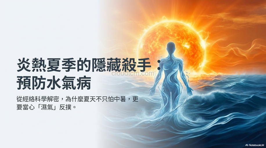 從經絡理解夏天不只怕中暑，還要小心「水氣病」發作！