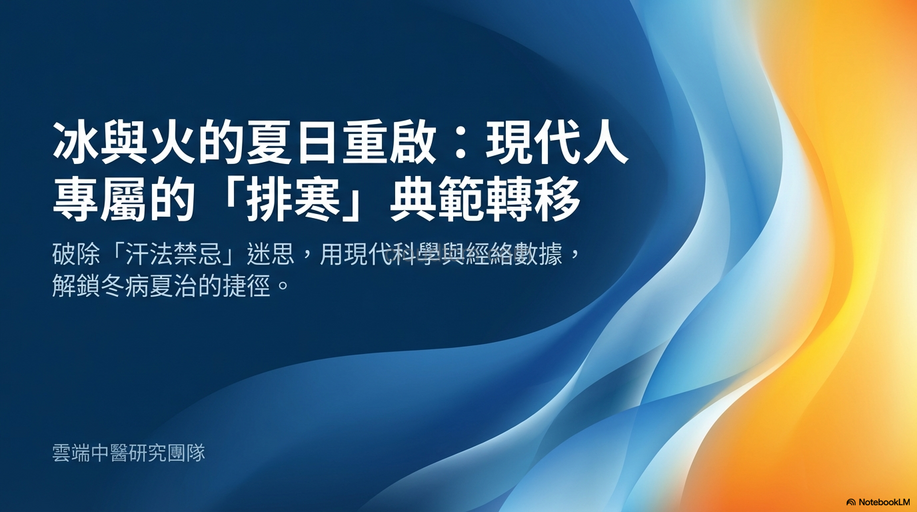 炎熱夏季運用「汗法」,是現代人冬病夏治的秘訣!