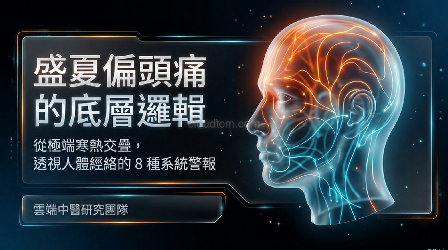從炎熱夏季偏頭痛，觀察經絡極端寒熱的8種現象！
