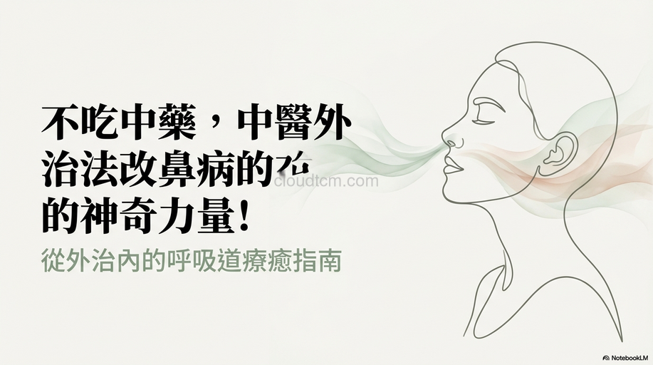 不吃中藥,中醫外治法改善鼻病的神奇力量!