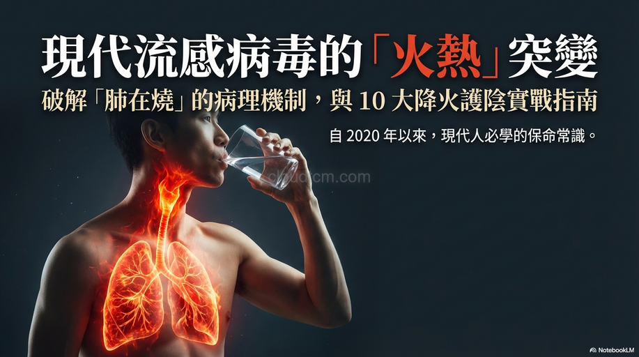 面對火熱病毒流感導致肺熱、肺陰虛,現代人必學!