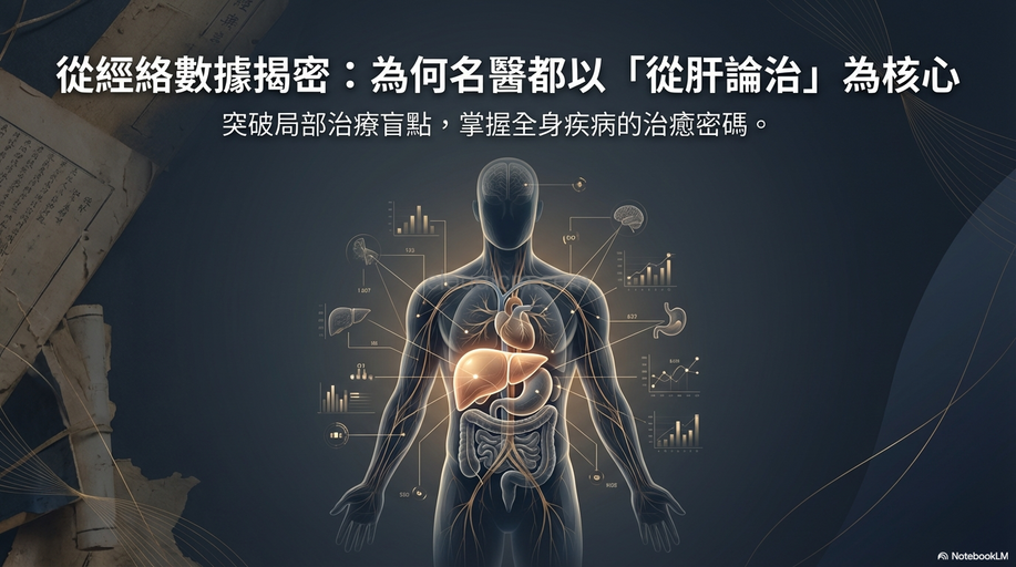 從經絡數據揭密，為何名醫都以「從肝論治」為核心！