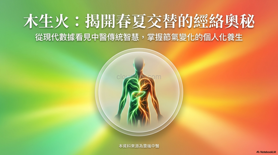 從生活中學中醫，看見經絡「木生火」的肝病現象