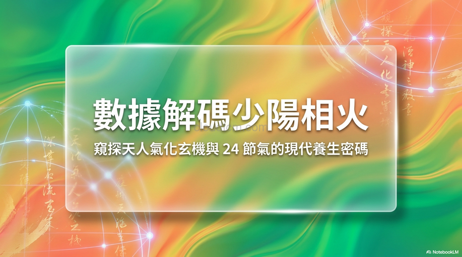 二十四節氣中的少陽密碼,用數據理解「少陽相火」!