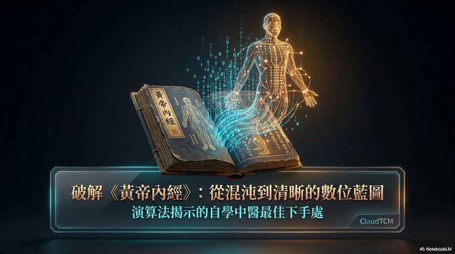 從演算法破解黃帝內經，找出自學中醫下手處！