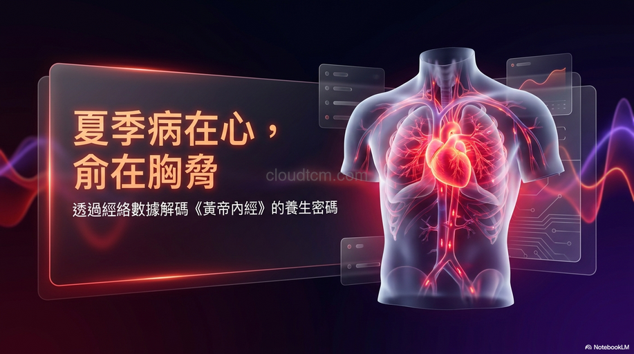 從經絡數據理解《黃帝內經》，夏季病在心，俞在胸脅