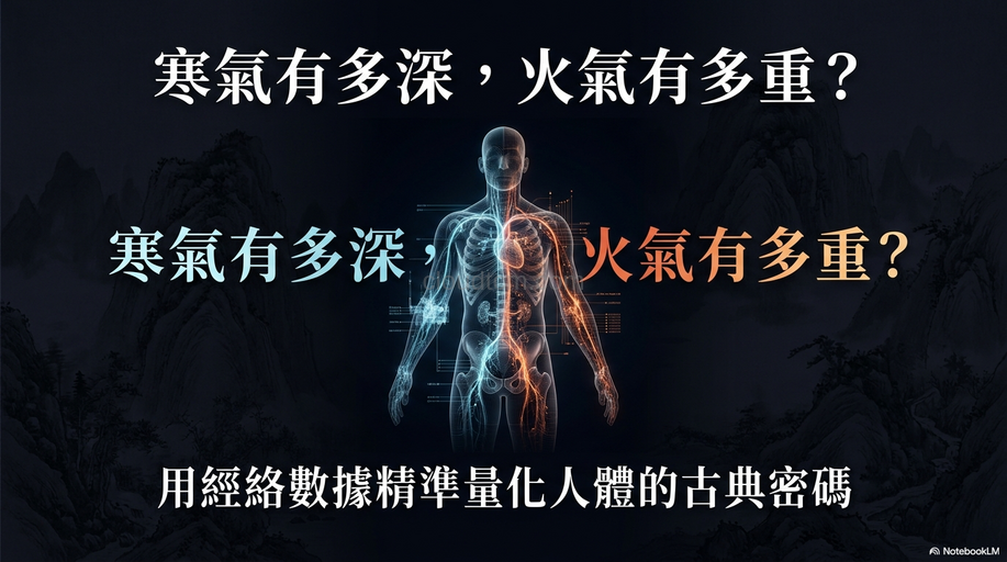寒氣有多深、火氣有多重?用經絡數據精準量化