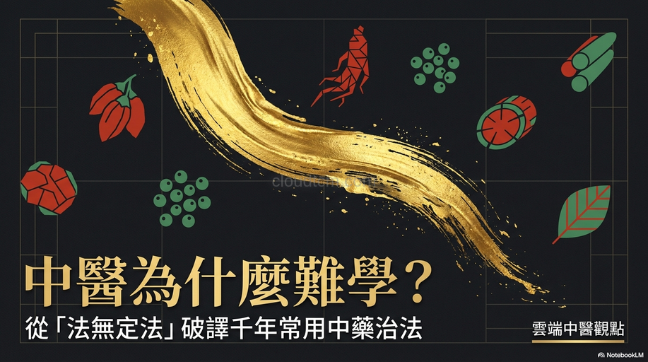 中醫為什麼難學?從「法無定法」看懂常用中藥治法
