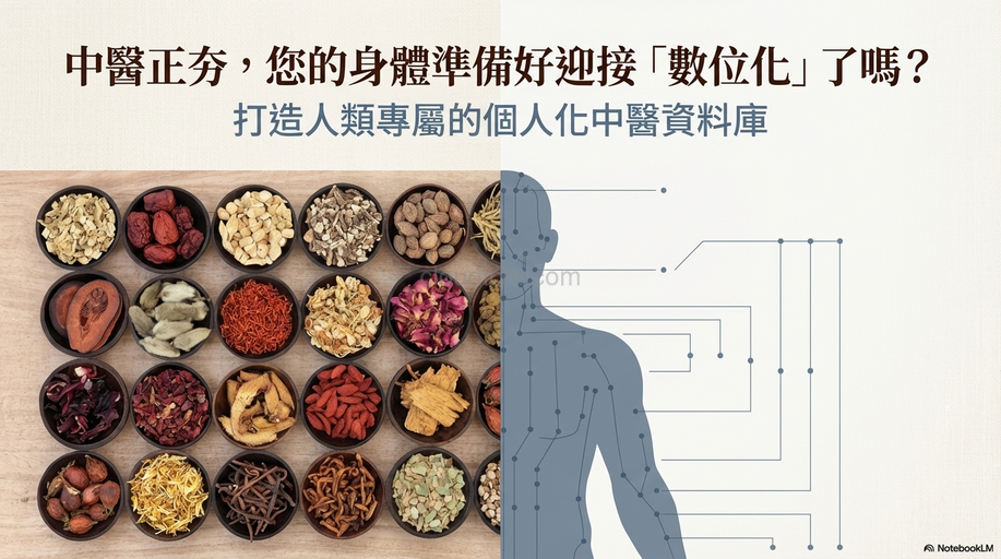 中醫正夯，人類需要1個完全為個人打造的中醫資料庫！