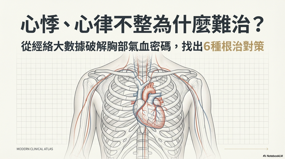 心悸、心律不整為什麼難治?從經絡找出6種方法應對!