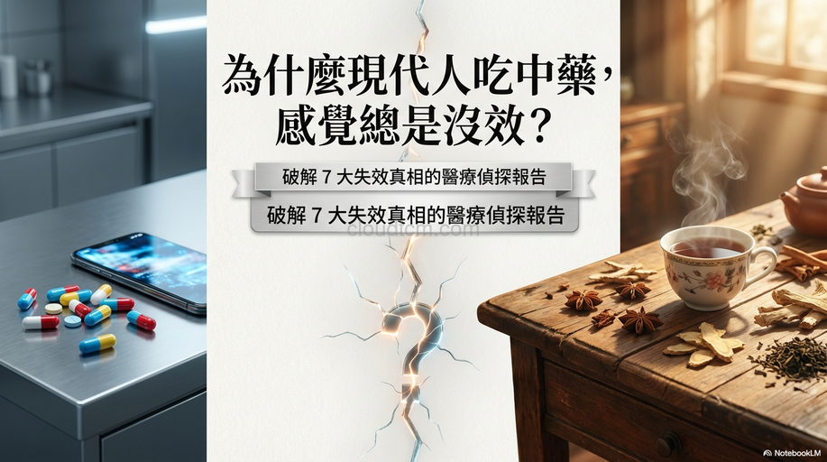 為什麼吃中藥沒有效果?7大原因讓你一看就懂!