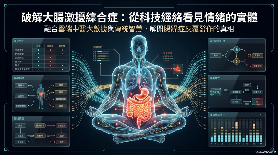 大腸激擾綜合症很難解?從中醫證候,經絡與中藥理解！