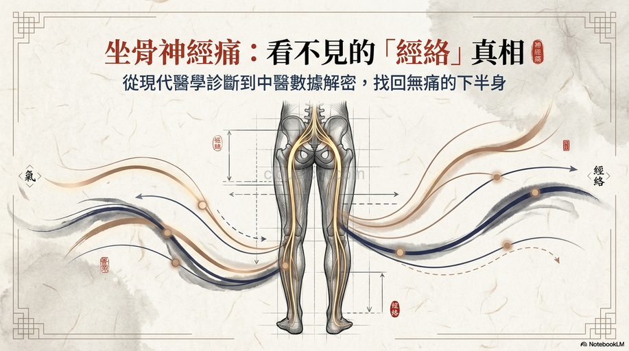 臀部坐骨神經痛，從中醫證候,經絡與中藥理解！
